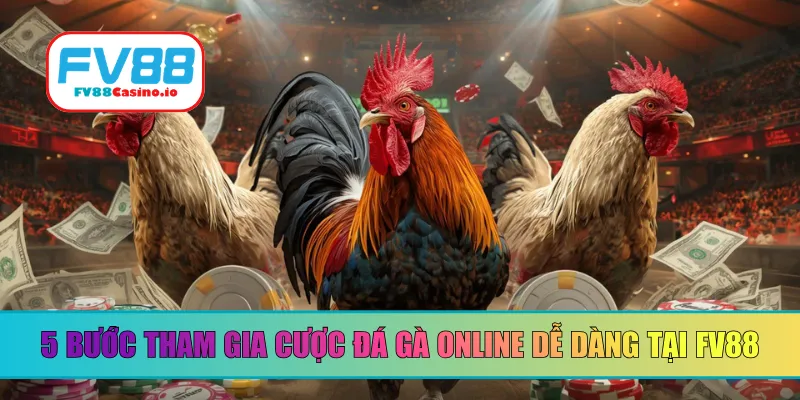 5 bước tham gia cược đá gà online dễ dàng tại FV88