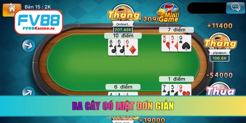 Ba cây có luật đơn giản